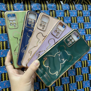 Ốp lưng Xiaomi Redmi Note 11 Pro 5G dẻo xi màu in gấu Bearbrick siêu dễ thương bảo vệ camera