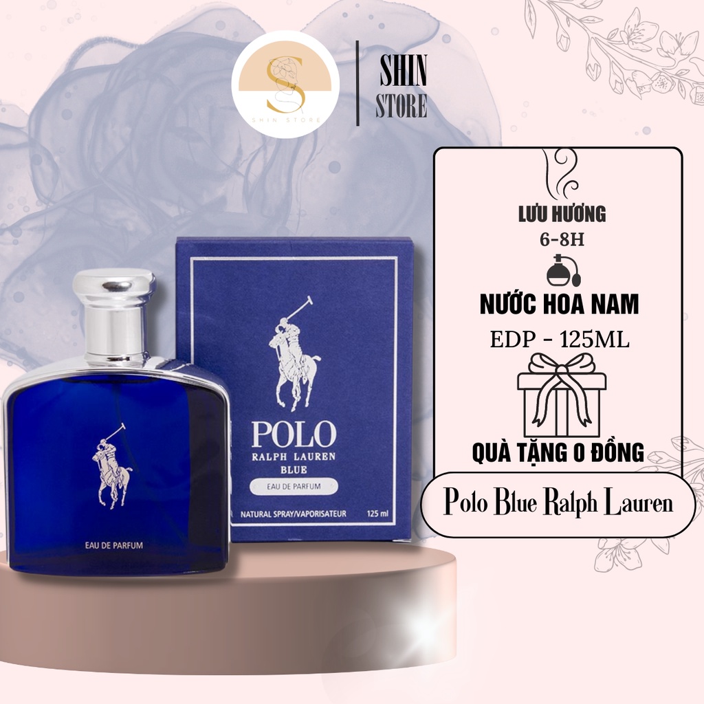 Nước Hoa Nam Ralph Lauren Polo Blue Black  EDT 125ml Đầy Sự Nam Tính Mạnh Mẽ Và Năng Động - ShinStore