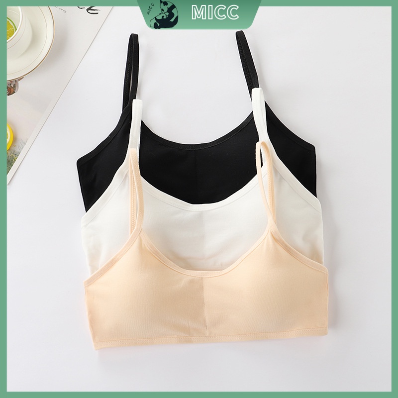 Áo Ngực Cotton Free Size 20-48KG Màu Sắc Đơn Giản Cho Nữ