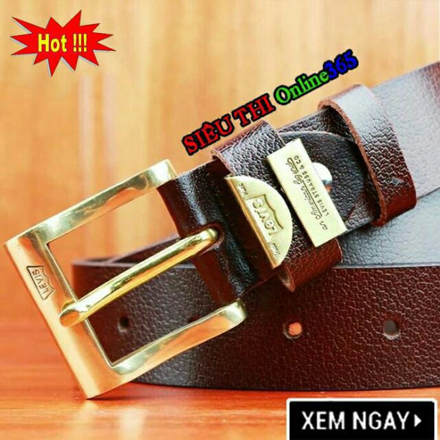 Thắt Lưng, Dây Nịt Nam Da Bò Đầu Đồng Đúc Nguyên Khối Bảo hành 3 Năm