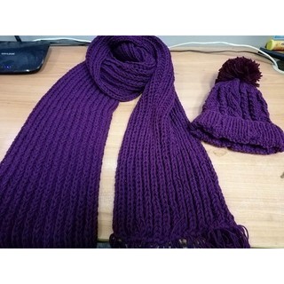 Khăn mũ len đan tay milk cotton