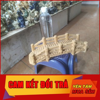 Mô Hình tiểu cảnh cây cầu đá trang trí men khô làm trang trí tiểu cảnh, cây bonsai và bể cá cảnh