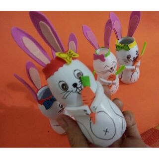 10 con thỏ bằng lọ sữa