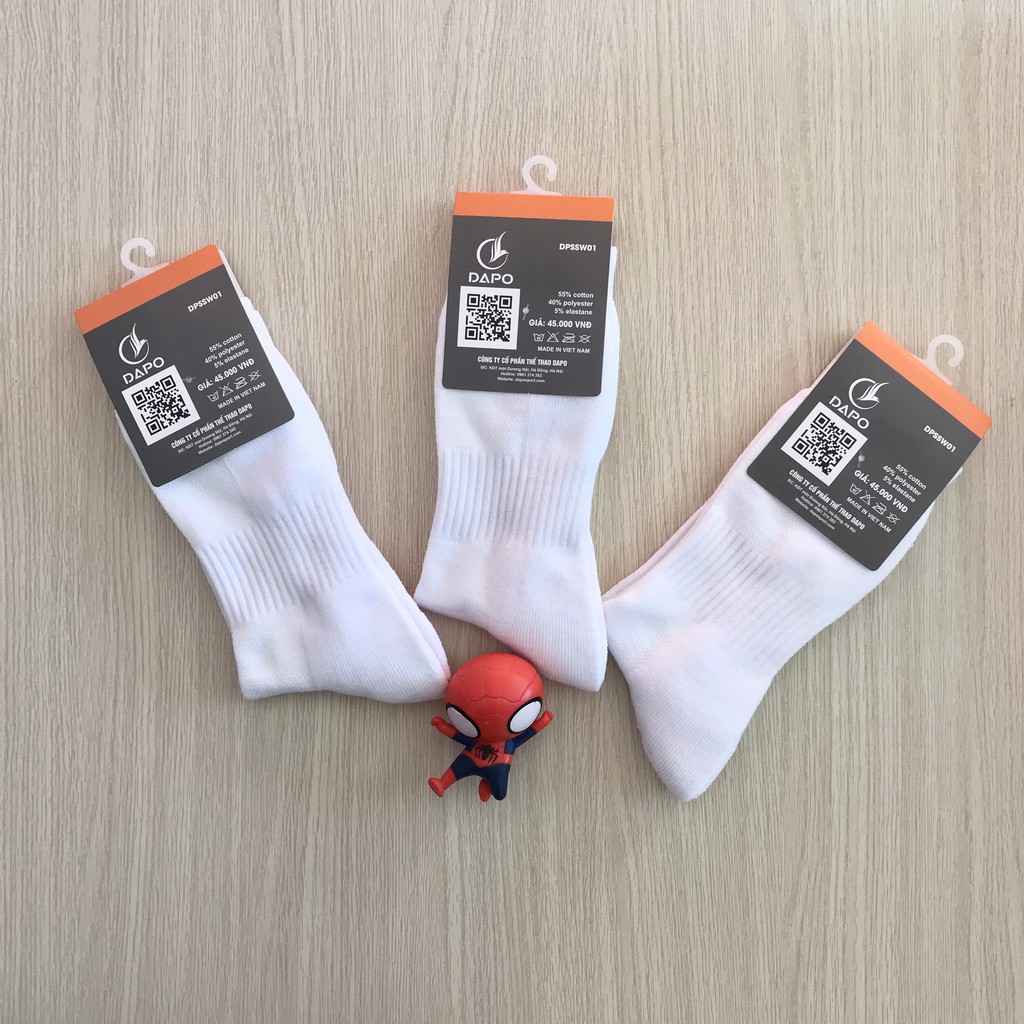 Tất Thể Thao Cao Cấp Dapo Sport Socks Cổ Cao Dùng Cho Các Môn Thể Thao Bóng Đá, Bóng Rổ, Tennis, Bóng Chuyền, Cầu Lông