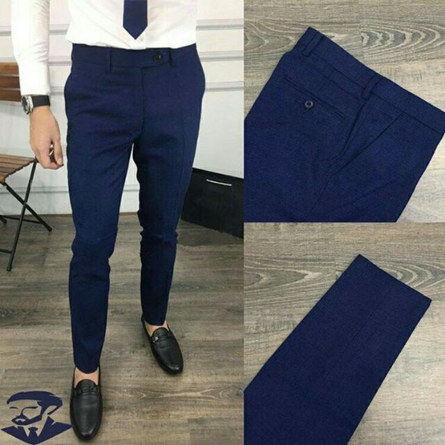 Quần Âu Nam co giãn kiểu dáng hàn quốc ( màu xanh than) - MA56