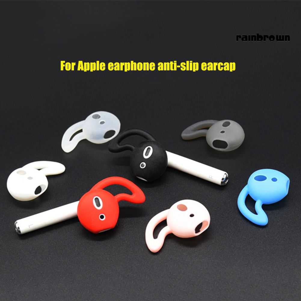 1 Cặp Nút Silicone Chống Trượt Cho Tai Nghe Airpods 1 / 2