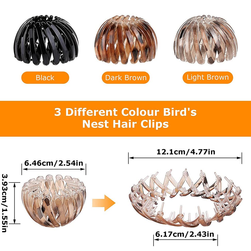 Hair Clips For Women Vintage Bird Nest Hair Clips Large Hair Clips For Girls
