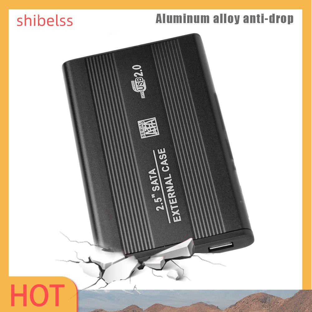 Vỏ Ổ Cứng Ngoài Shibelsss 2.5 Inch Sata Usb2.0 Bằng Hợp Kim Nhôm Ốp | BigBuy360 - bigbuy360.vn