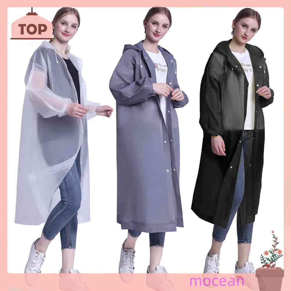 Áo Mưa Có Mũ Trùm Chống Thấm Nước Dành Cho Nam Và Nữ