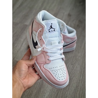 ⚡️FULL BOX⚡️Jordan hồng logo đen - [Tặng chai vệ sinh giày]