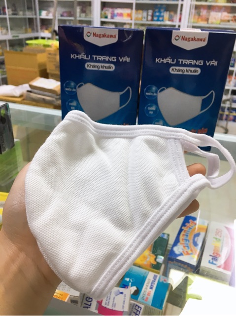 Khẩu trang vải kháng khuẩn Nagakawa h/10c