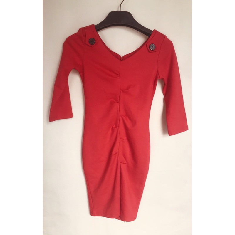 Đầm thun đỏ sz s