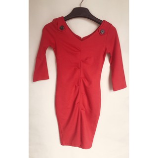Đầm thun đỏ sz s