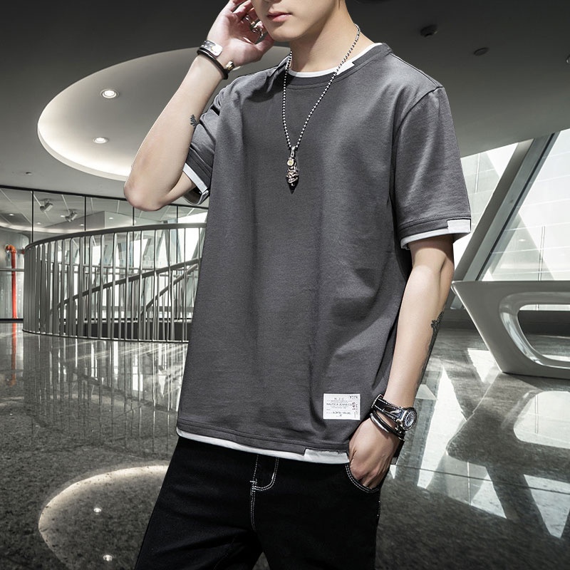 Áo Thun Cotton Tay Ngắn Dáng Rộng Thời Trang Mùa Hè Hàng Mới Dành Cho Nam