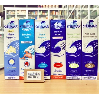 Xịt nước muối biển Sterimar Pháp