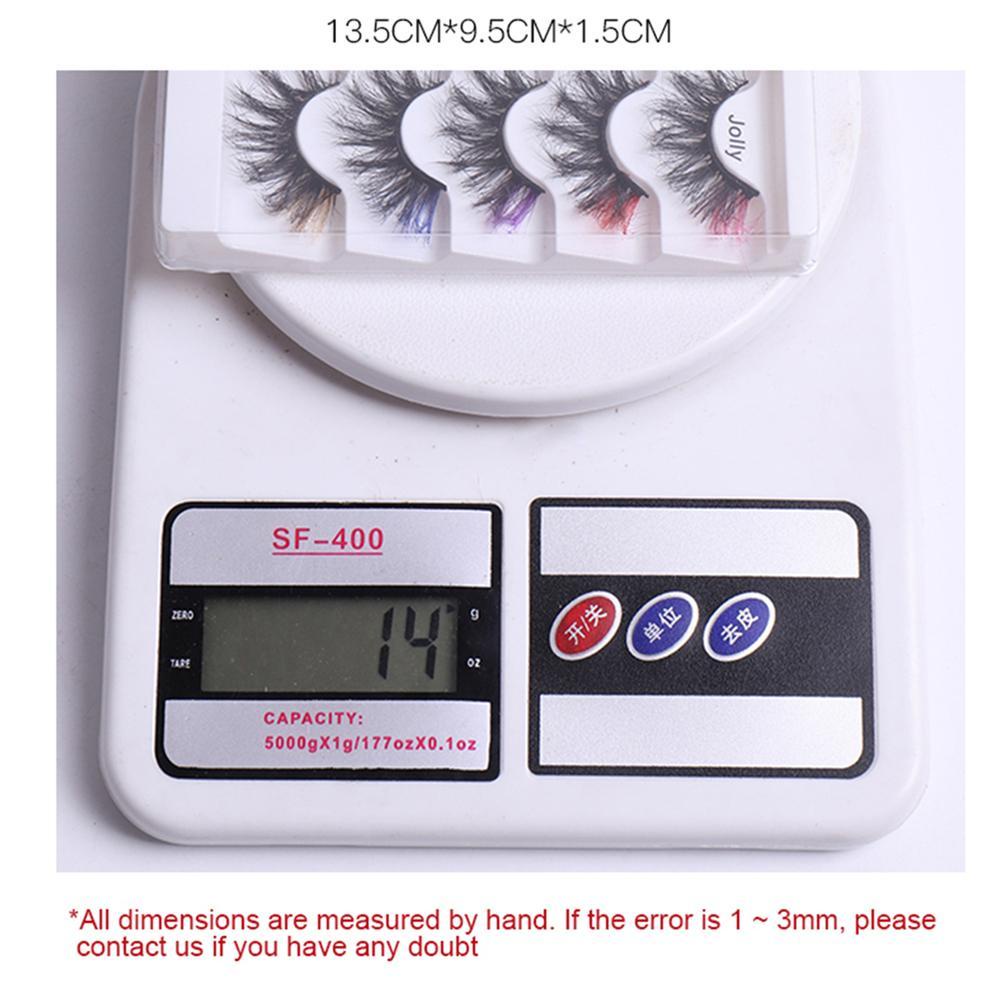 Lông Mi Giả Dày Nhiều Màu Sắc Dùng Hóa Trang EUCA