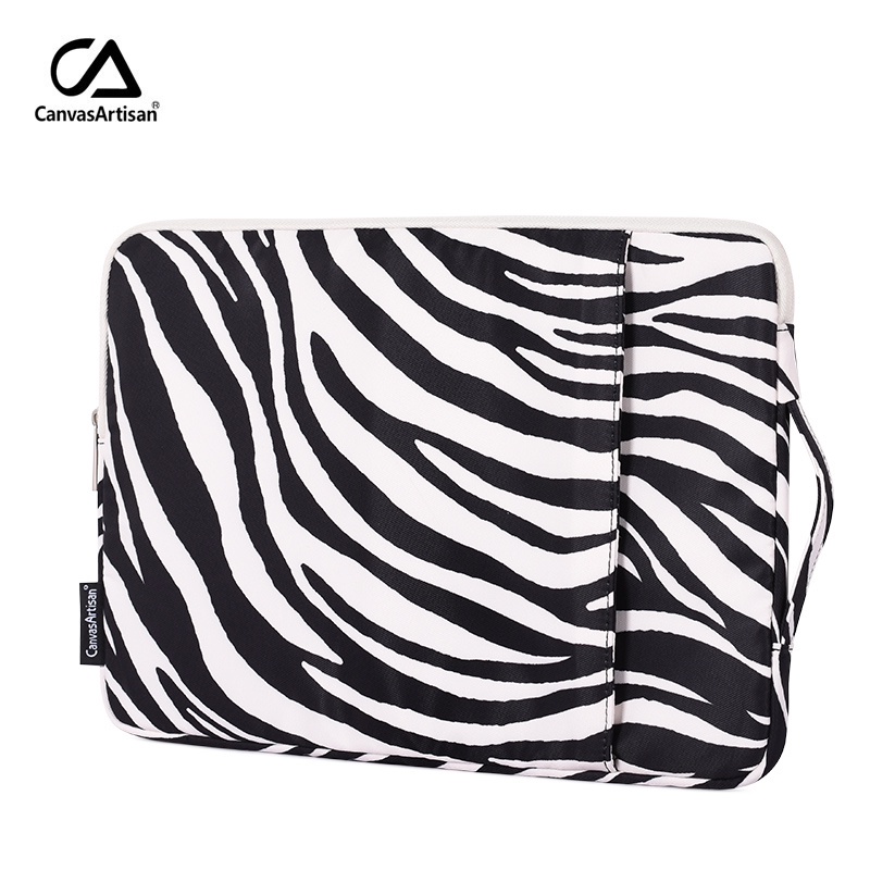 CanvasArtisan Túi đựng máy tính xách tay họa tiết ngựa vằn chống thấm nước cho Macbook Air Pro Thinkpad 11 / 12 / 13 / 14 / 15 Inch