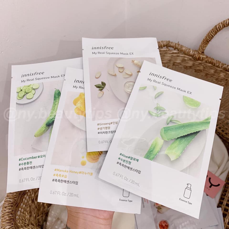 Mặt Nạ Giấy innissfree My Real Squeeze  Mask ( Mẫu Mới )_lẻ miếng | BigBuy360 - bigbuy360.vn