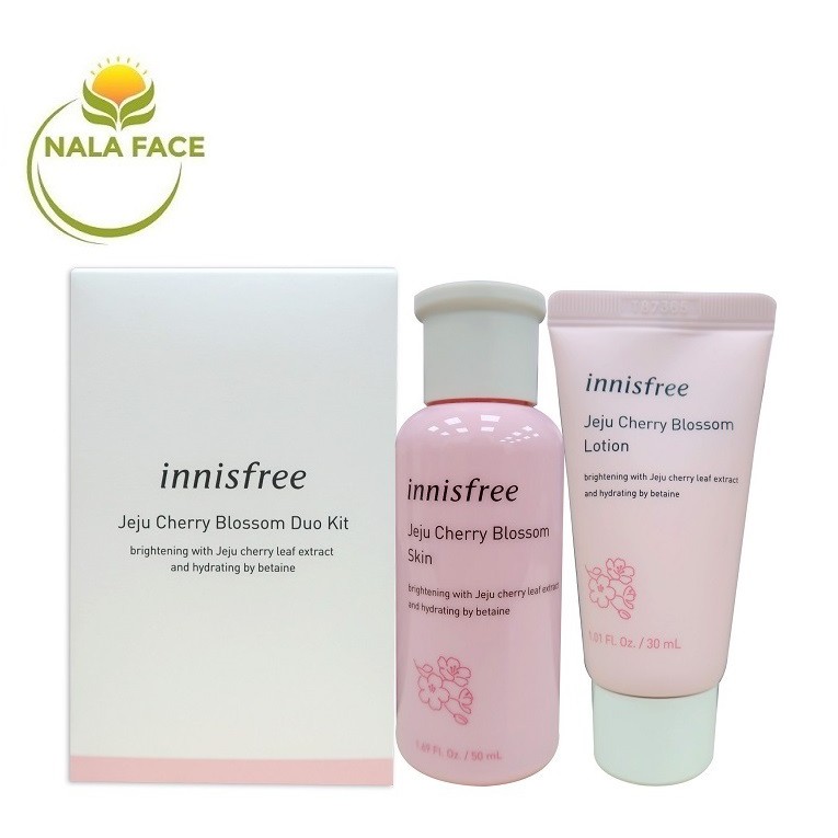 Set 2 Món Dưỡng Da Innisfree Jeju Cherry Blossom Duo Kit