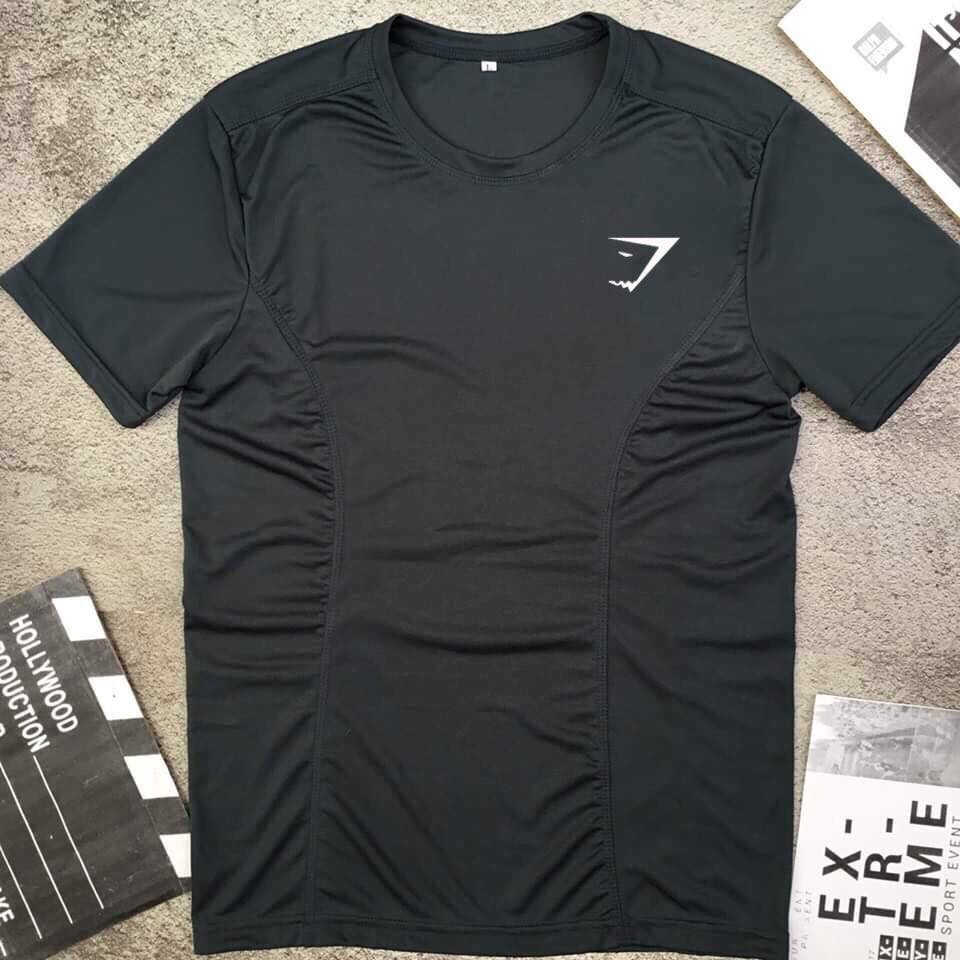 -ÁO THUN PHỐI SƯỜN logo shark ép nhiệt,thun lạnh,mặc mát.hình thật.