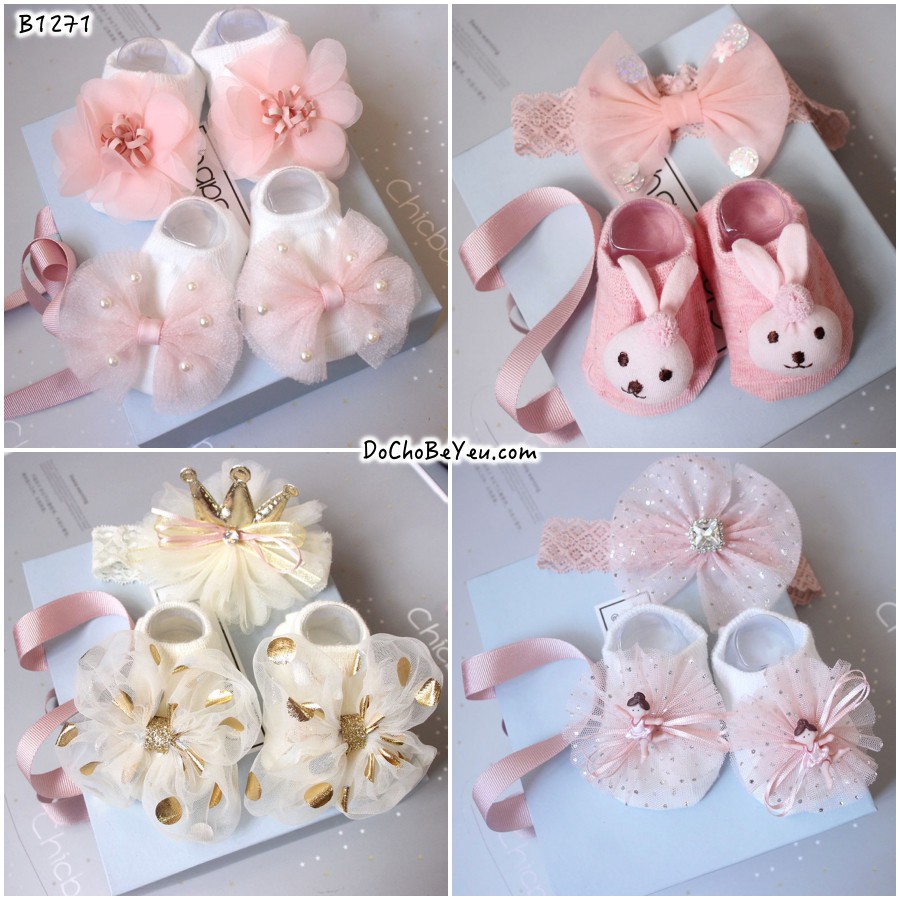 Set băng đô Chicbaby cho bé mẫu mới xịn sò