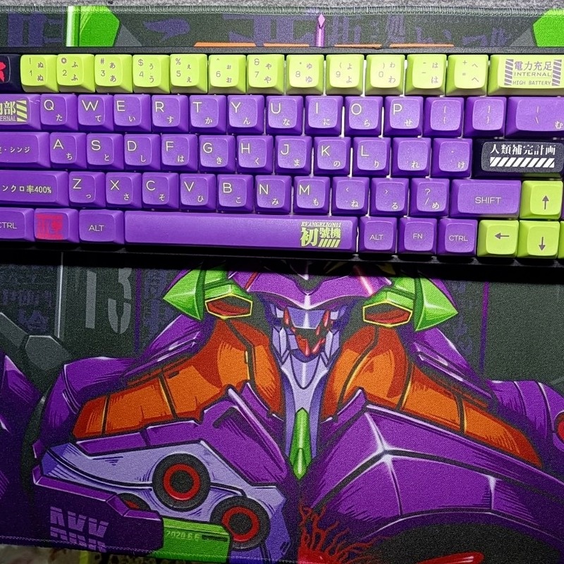 EVANGELION Keycaps XDA Hồ sơ EVA Chủ đề 120 Phím PBT Dye Thăng hoa bàn phím cơ học keycaps