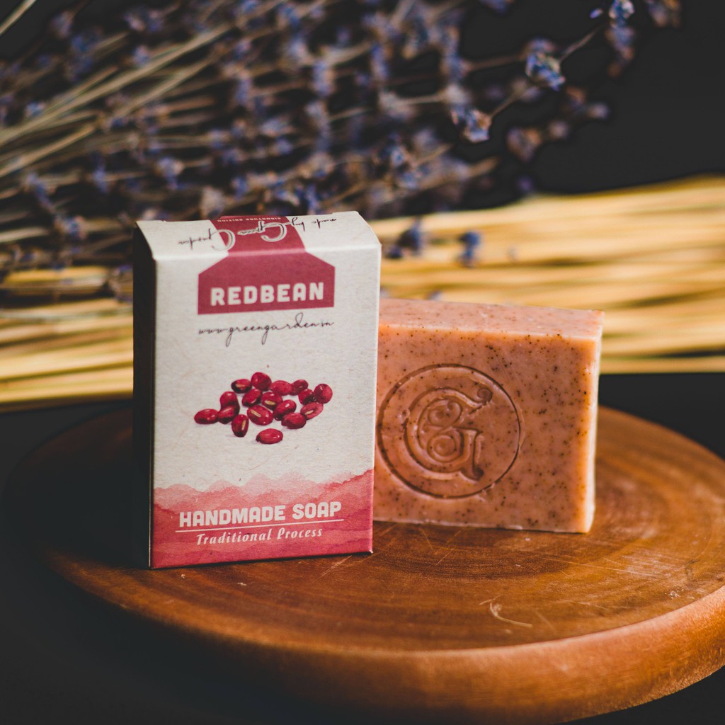 Xà phòng đậu đỏ (Red beans handmade soap) Green Garden