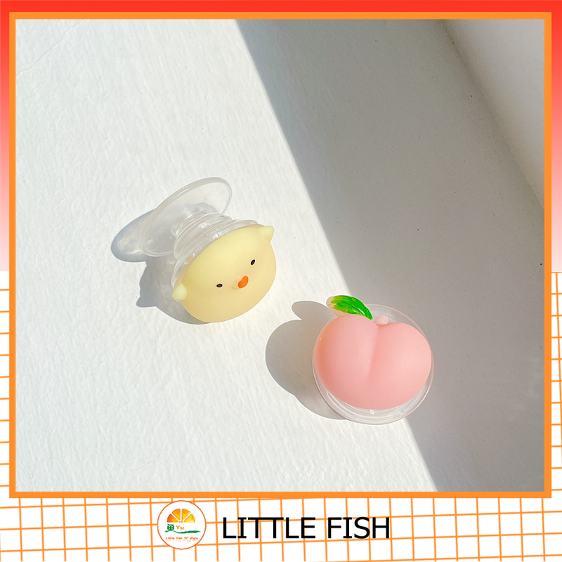 Kẹp giá đỡ gà hình quả đào tiện lợi và dễ thương, phù hợp với giá đỡ điện thoại Apple, Huawei, Oppo vivo, Xiaomi, Samsung | BigBuy360 - bigbuy360.vn