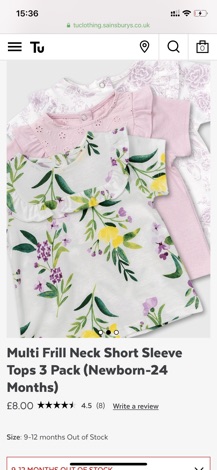 Set quần áo bé gái Tu auth siZe 9-12m