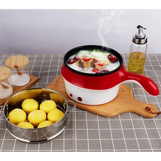 Nồi điện đa năng chống dính 2 tầng kèm vỉ hấp