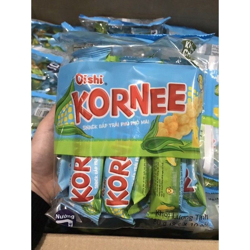 Bánh Kornee Snack Bắp Trái Oishi Vị Bắp Ngọt