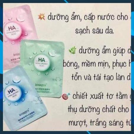 Mặt nạ giấy dưỡng trắng da mụn cấp ẩm thải độc HA Images | BigBuy360 - bigbuy360.vn
