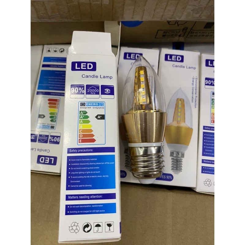 Bóng Led Nến E27 5w - Ánh sáng vàng