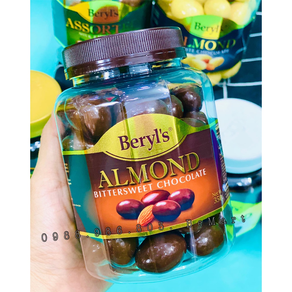 SOCOLA VIÊN TRỨNG CÓ NHÂN BERYL's hũ 350gr