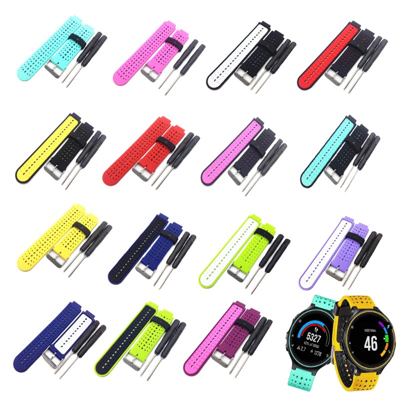 Dây Đeo Silicon Cho Đồng Hồ Thông Minh Garmin Forerunner 220 230 235 620 630