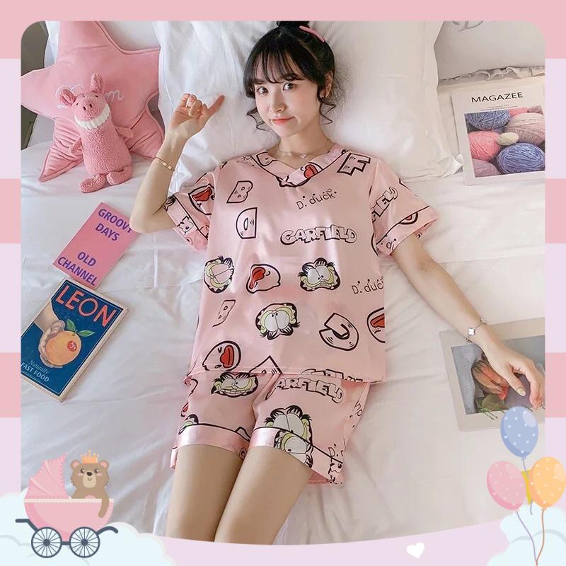 4️⃣ ☘️    Pyjama/đồ mặc nhà lụa poly xinh xắn