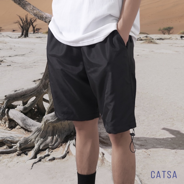 Quần short nam vải dù xanh, đen, trắng CATSA form chuẩn, đẹp, thể thao QSJ065 - 066 - 073