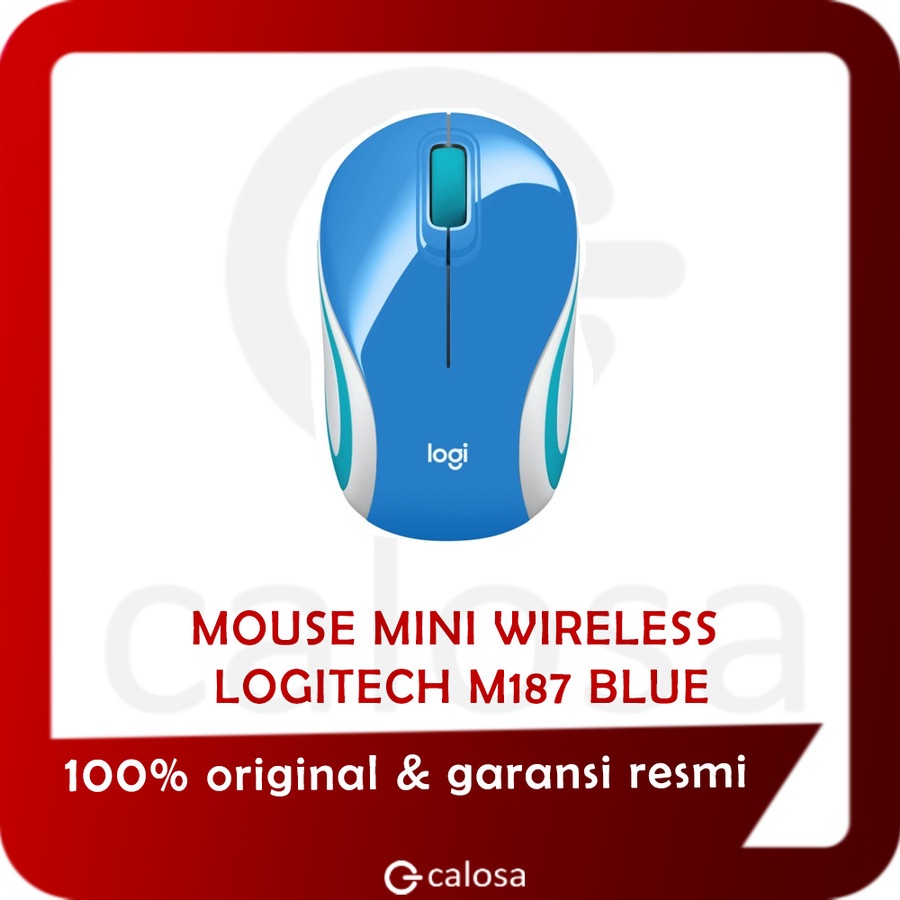 Chuột Không Dây Logitech Mini M187 Màu Xanh Dương