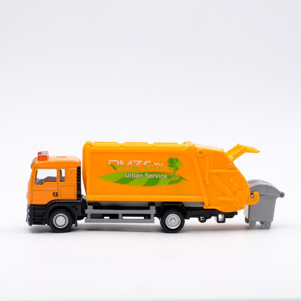 Yufeng RMZ CITY Mann MAN Vận chuyển rác Hợp kim được ủy quyền Mẫu xe 1: 64 Bé trai Trẻ em Đồ chơi hợp kim trượt Bộ sưu tập trang trí xe hơi Đồ trang trí quà tặng
