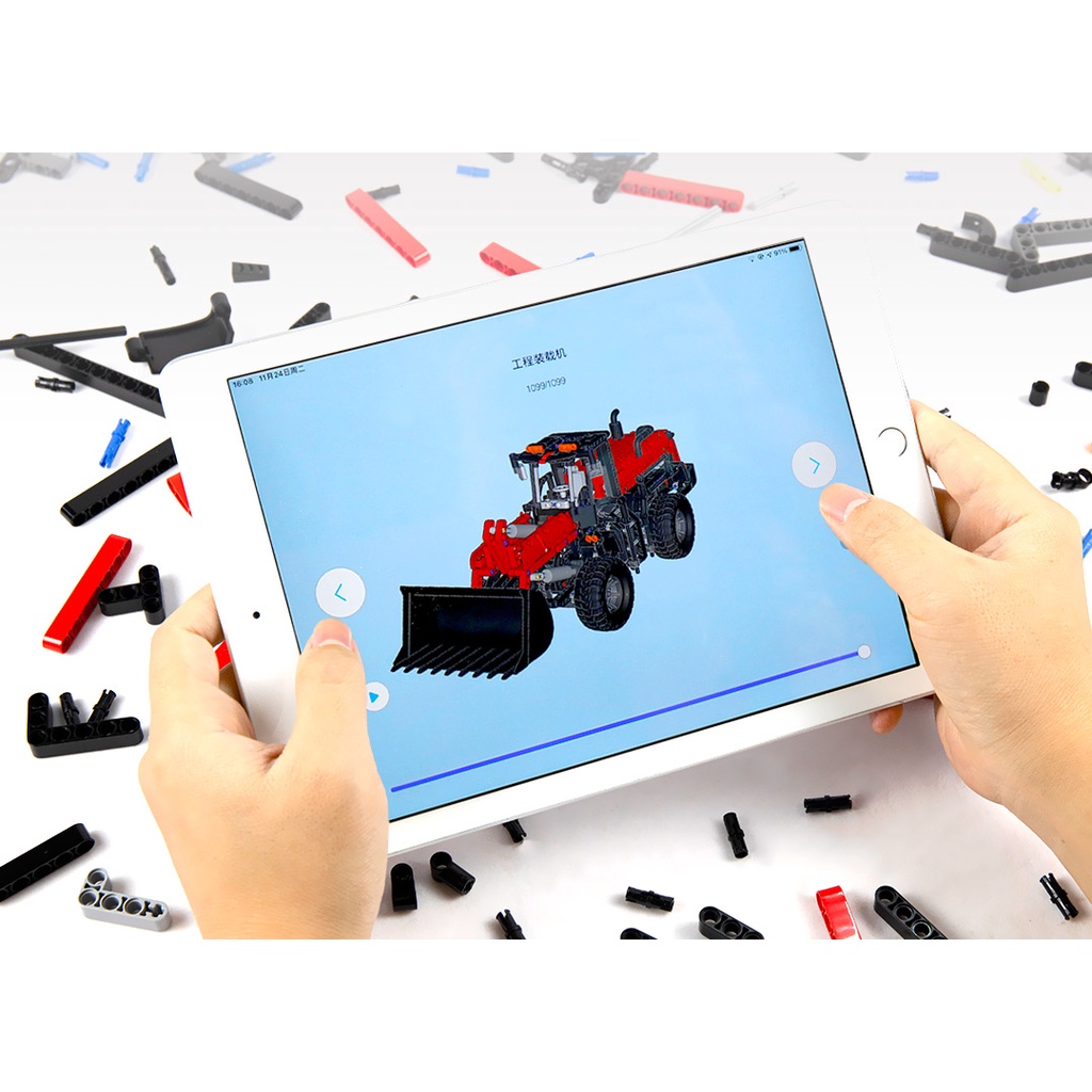 Mô hình lắp ghép máy xúc màu đỏ phiên bản 2022  - Chính hãng Xiaomi OneBot