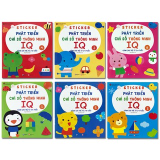 Sticker Phát Triển Chỉ Số Thông Minh IQ (Bộ 6 Quyển)