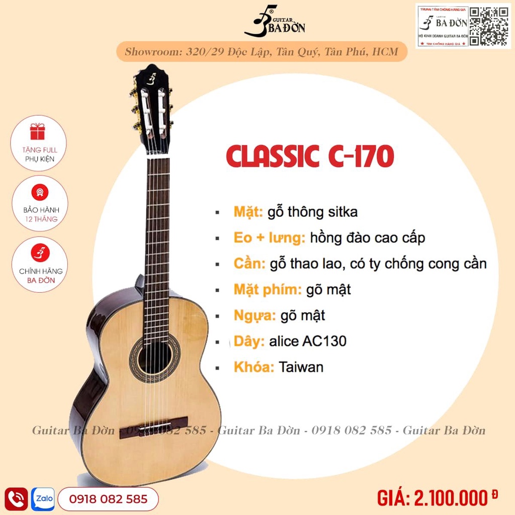 Đàn Guitar Classic C-170