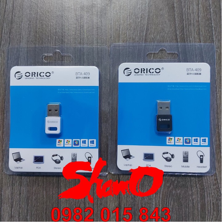 USB Bluetooth Orico BTA-409 – Chính Hãng Orico – Bluetooth 4.1/4.2/5.0 – Hỗ trợ máy tính kết nối Bluetooth với các thiết