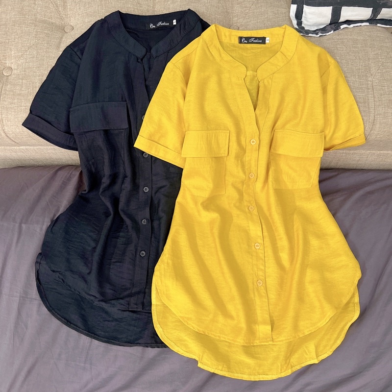 Áo sơ mi nữ - 45kg 90kg - BIG SIZE cotton thái VTN