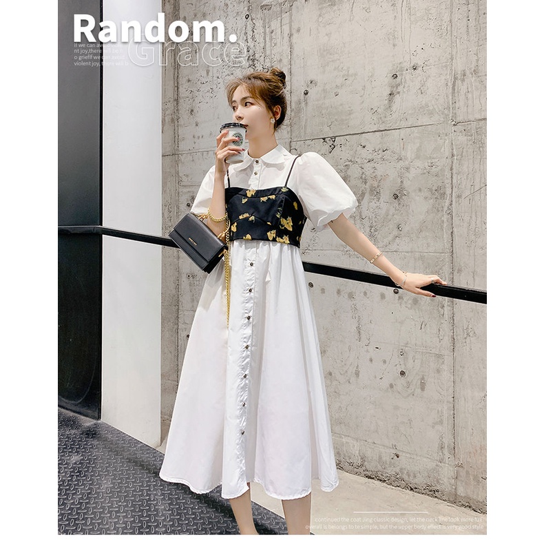 Đầm Nữ Màu Trắng Phong Cách Pháp Thời Trang Mùa Hè Hàng Mới 2022