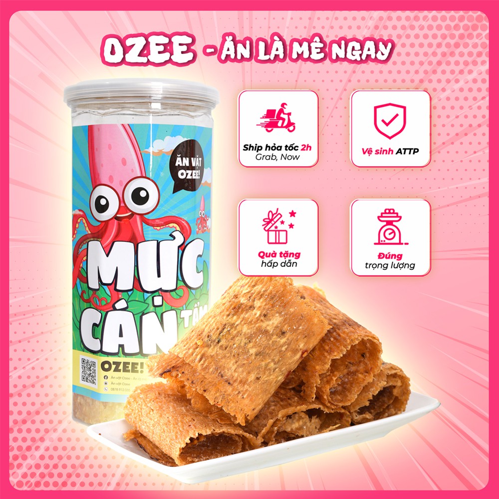 Mực cán tẩm gia vị Ozee hộp 200g, Ăn vặt Hà Nội - Ăn là mê ngay | BigBuy360 - bigbuy360.vn