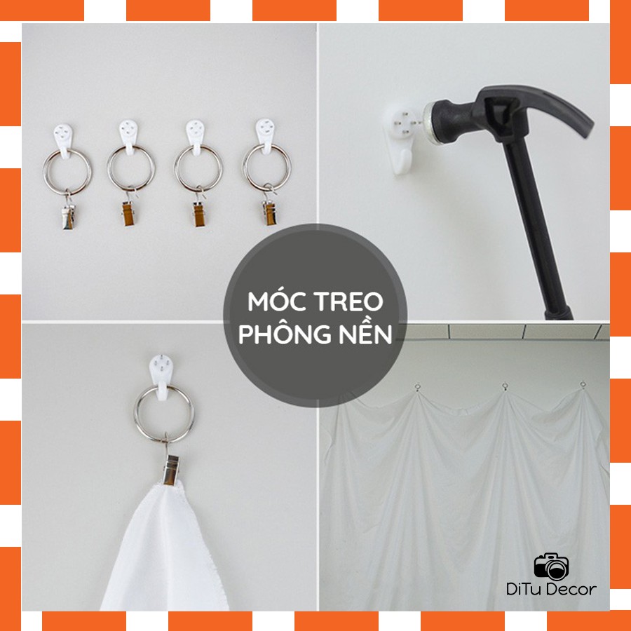 Móc treo, kẹp phông nền chụp ảnh - tiện dụng, dễ dàng sử dụng - DiTu Decor