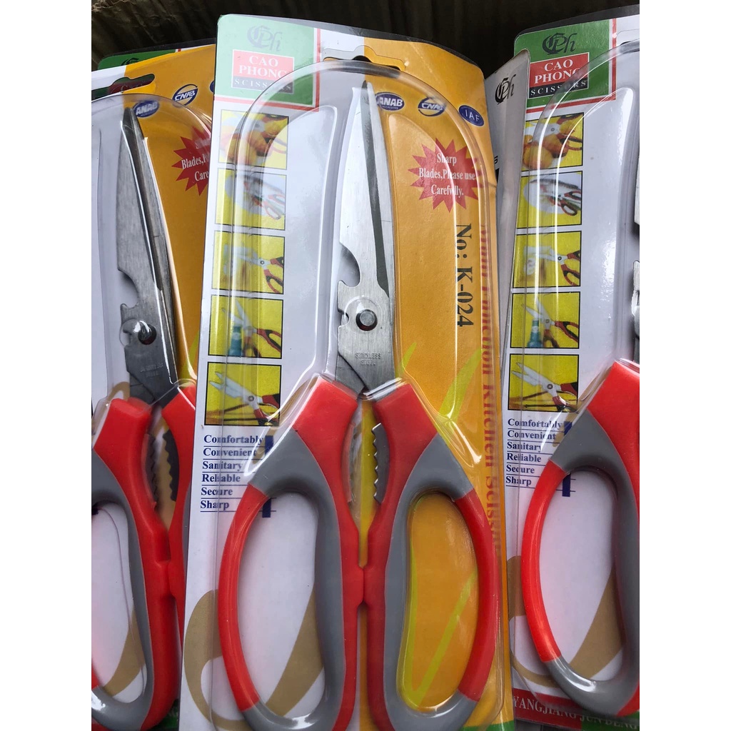 KÉO CẮT GIẤY, CẮT THỨC ĂN CÓ MỞ BIA CAO PHONG MÃ K - 024