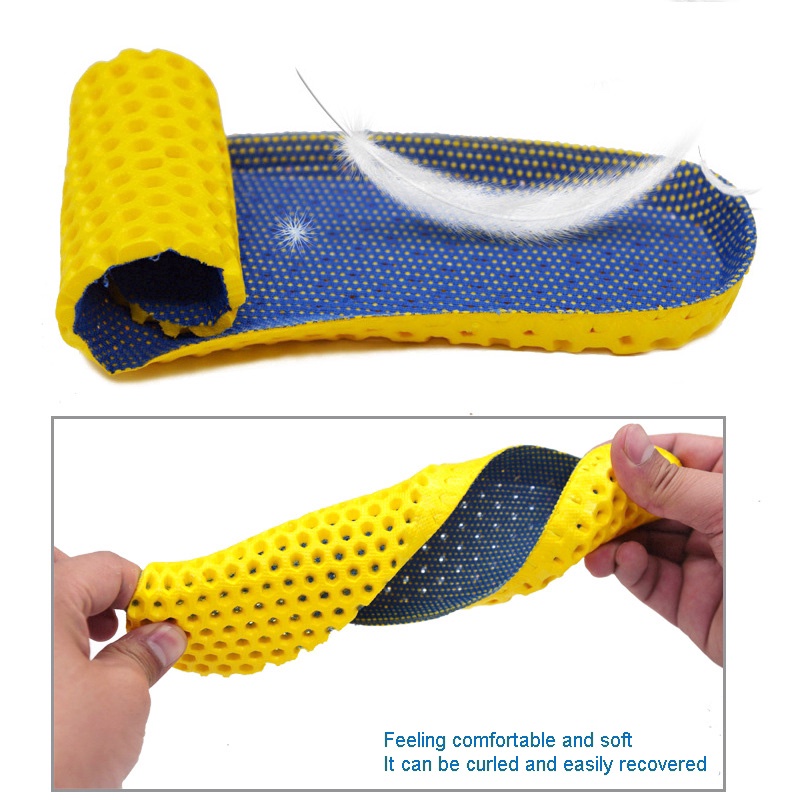 Đế Lót Giày Thể Thao Bằng Cao Su Non Co Giãn Thoáng Khí Khử Mùi Cho Nam Và Nữ