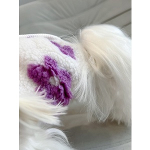 Áo khoác bông họa tiết hoa dành cho thú cưng